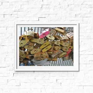 Paris Love Lock Bridge - Photo Print