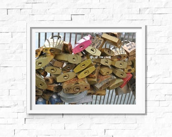 Paris Love Lock Bridge - Photo Print