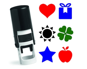 Loyalty Card Stamp / Selfinking Stamp / Mini Stamp / teacher stamp /  automatic stamp 12 mm