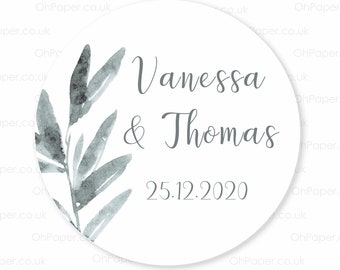 CUSTOM wedding stickers / Personalised Favours stickers / YOUR TEXT stickers / personalized Labels / Sticky Labels / Wedding / Save the Date
