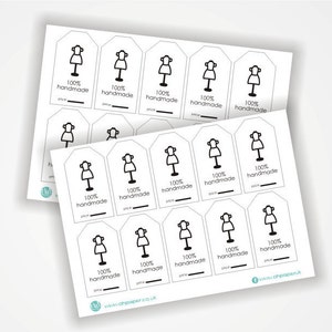 Printable Sewing Tags, Price Tags, Tag, Label, Instant Download ...