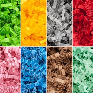 Riempitivo per carta, riempitivo per carta tagliata a pieghe per confezionare e riempire cesti regalo, riempitivo per carta regalo,
