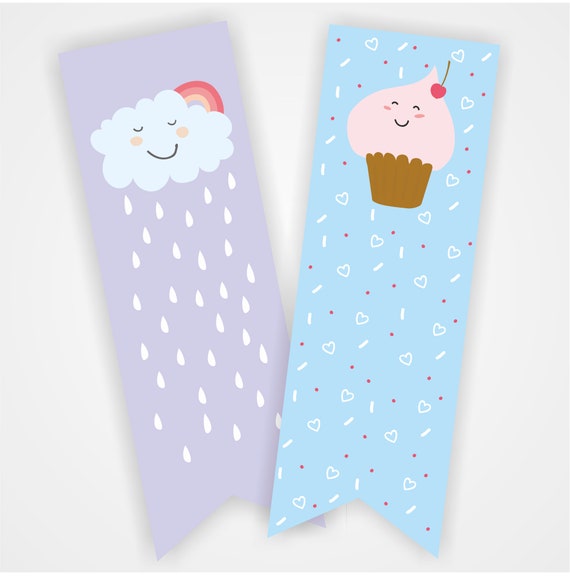 Printable Bookmarks Cute Bookmarks For Kids Cute Animals Etsy