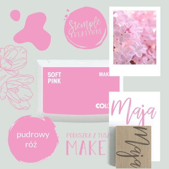 PINK Ink Pad Ink Pads for Stamping Decorative Ink Pad MAKE 1 by Colop 
