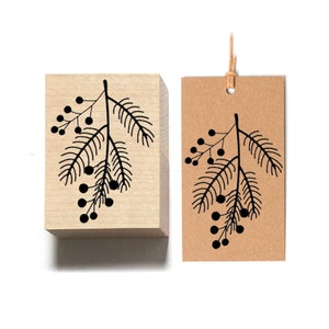 BRANCH STAMP Christmas stamp + hang tags + ink pad