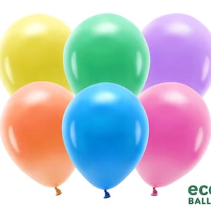 Eco friendly balloons / earth-friendly / Biodegradable party balloons / Compostable balloon / PASTEL COLOURS / BIODEGRADABLE / 30cm