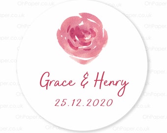 PERSONALISED wedding stickers / Favours stickers / YOUR TEXT stickers / Custom Labels / Personalized Labels /  Save the Date