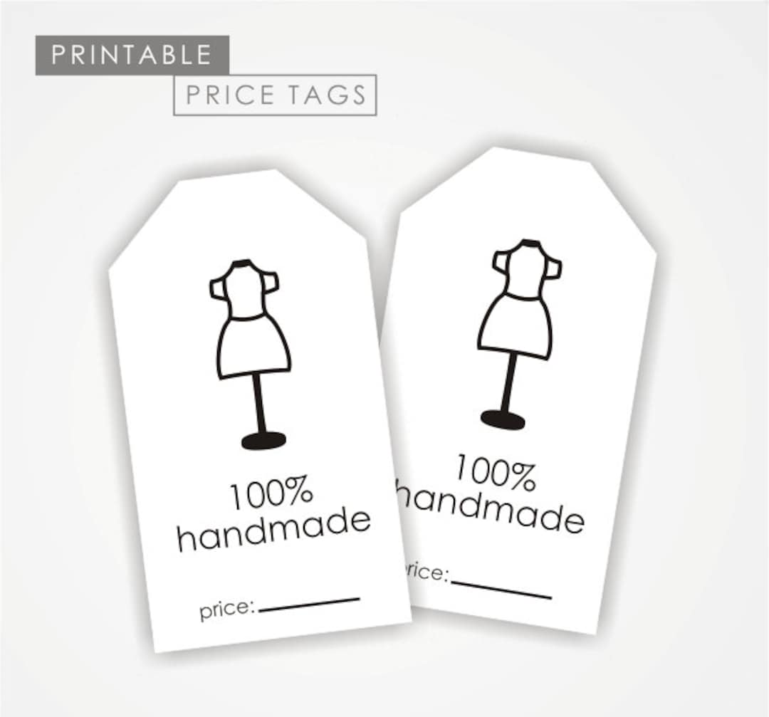 Printable Sewing Tags, Price Tags, Tag, Label, Instant Download ...