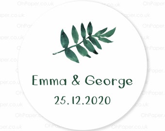 Wedding stickers PERSONALISED Favours stickers / PERSONALIZED your own text stickers / Custom Labels / Wedding / Save the Date /