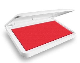 RED ink pad - ink pads for stamping - decorative ink pad - brave red MAKE 1 by Colop