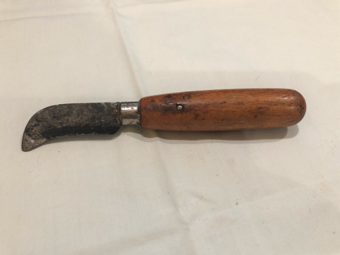 Vintage Utility Carpet Linoleum Hawkbill Cutter Knife w/Wood Etsy