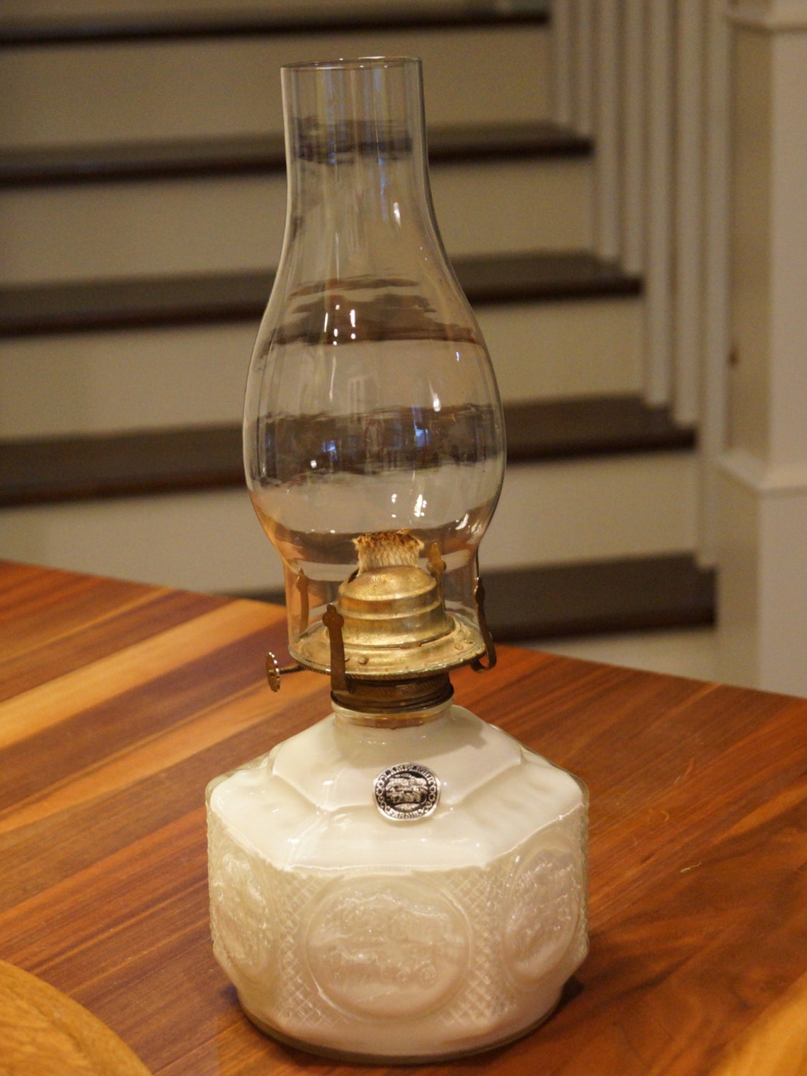 Vintage 1970s Lamplight Farms Hexagon Oil Lamp with Buggy and Etsy