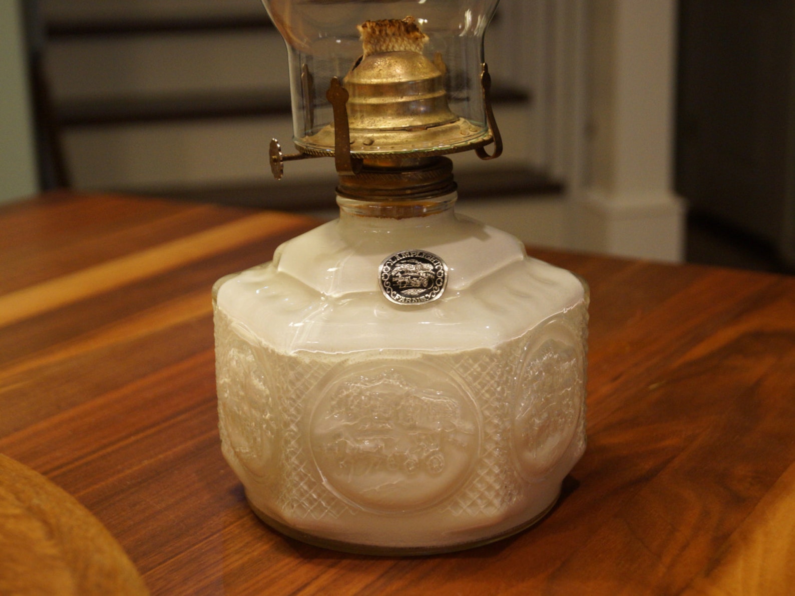 Vintage 1970s Lamplight Farms Hexagon Oil Lamp with Buggy and Etsy