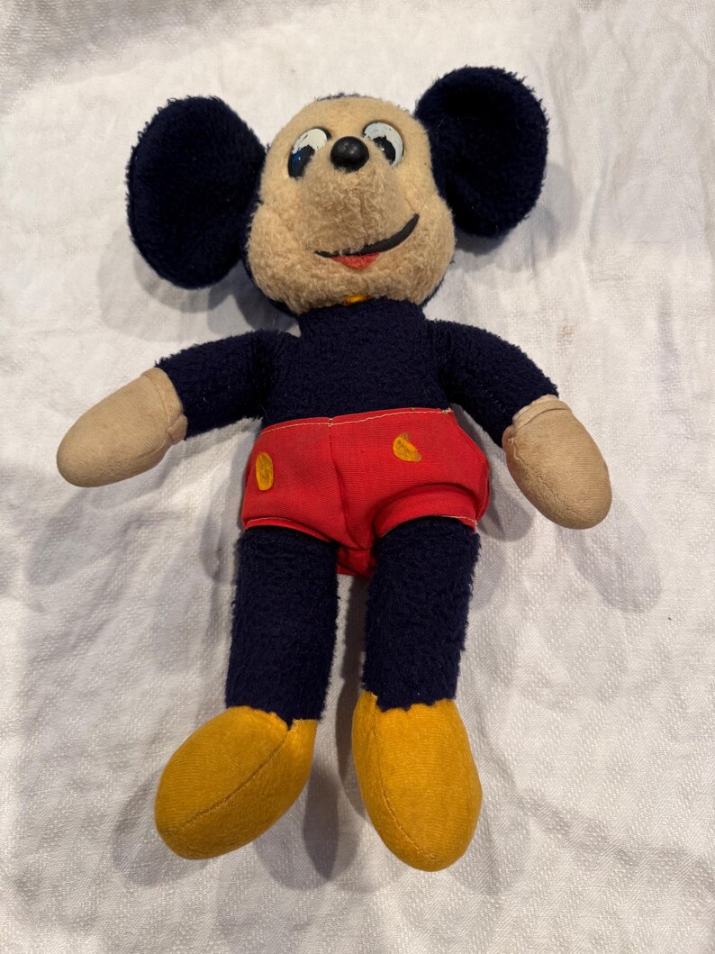 Vintage Mickey Mouse Plush Doll by California Stuffed Toys 12 Inches image 2