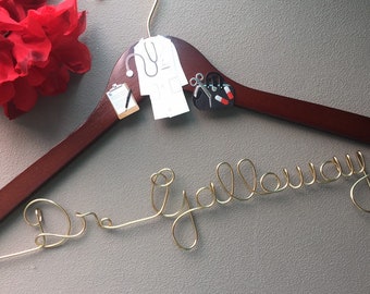 Doctor Gift, Personalized Doctor Hanger, New Graduate, 1st White Coat Hanger, Doctor 1st White Coat Ceremony, Gift for Doctors