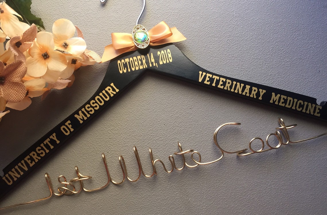 Personalized Hanger White Coat Ceremony First White Coat PA Etsy