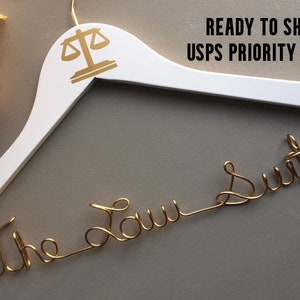 Lawyer Hanger, New Graduate or The Soon to Be Lawyer, Attorney Gift - Lawyer Gift - Legal Law Gift - Free USPS Priority shipping