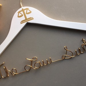 Lawyer Hanger, New Graduate or The Soon to Be Lawyer, Attorney Gift Lawyer Gift Legal Law Gift image 1