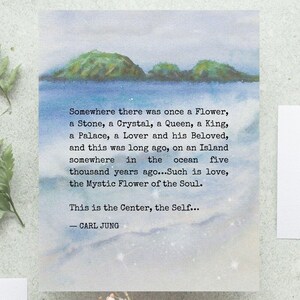 Carl Jung Quote, Art Print, Psychology Print, Counselor Print, Wall Art, Magic Art, Jung, Mystic, Quote Print, Jungian, Carl Gustav Jung