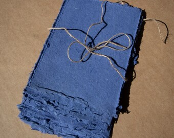 Blue Handmade Paper 5.75" x 8.75" (15 qty) Sheets