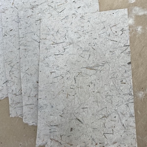 Beige Handmade Paper 4 1/8&quot; x 6&quot; (10 qty) Card Sheets