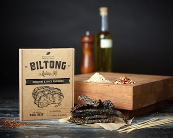 Biltong Making Kit – Original, Spicy Beef Flavours (Makes 500g)