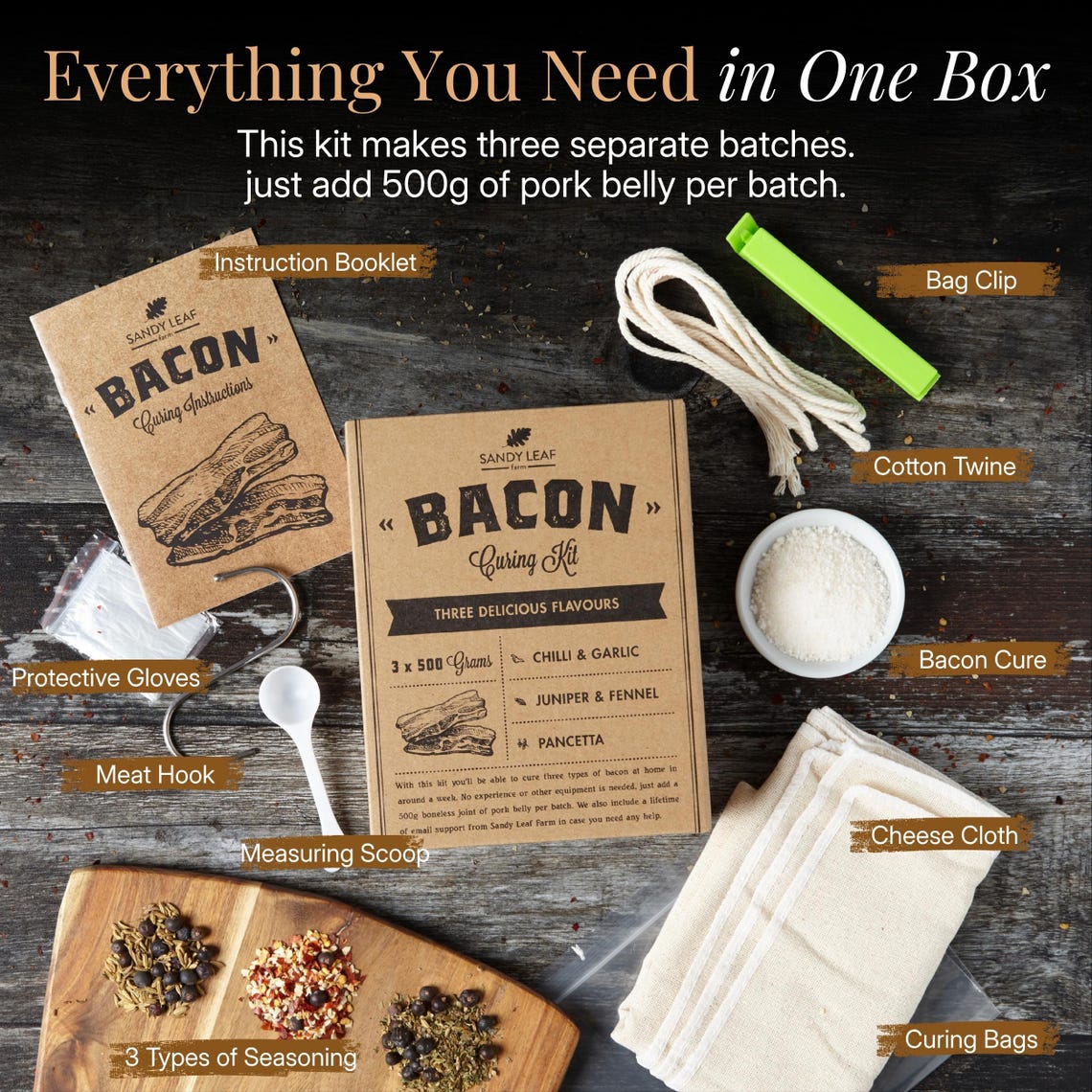 Bacon Curing Kit - Make Your Own Bacon at Home! - Etsy