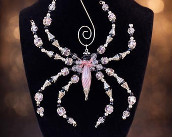 Beaded Sun Catcher/ Spider Sun Catcher/Garden Decoration/Handmade Crafts/New Home Gift Ideas/ Unique Gifts