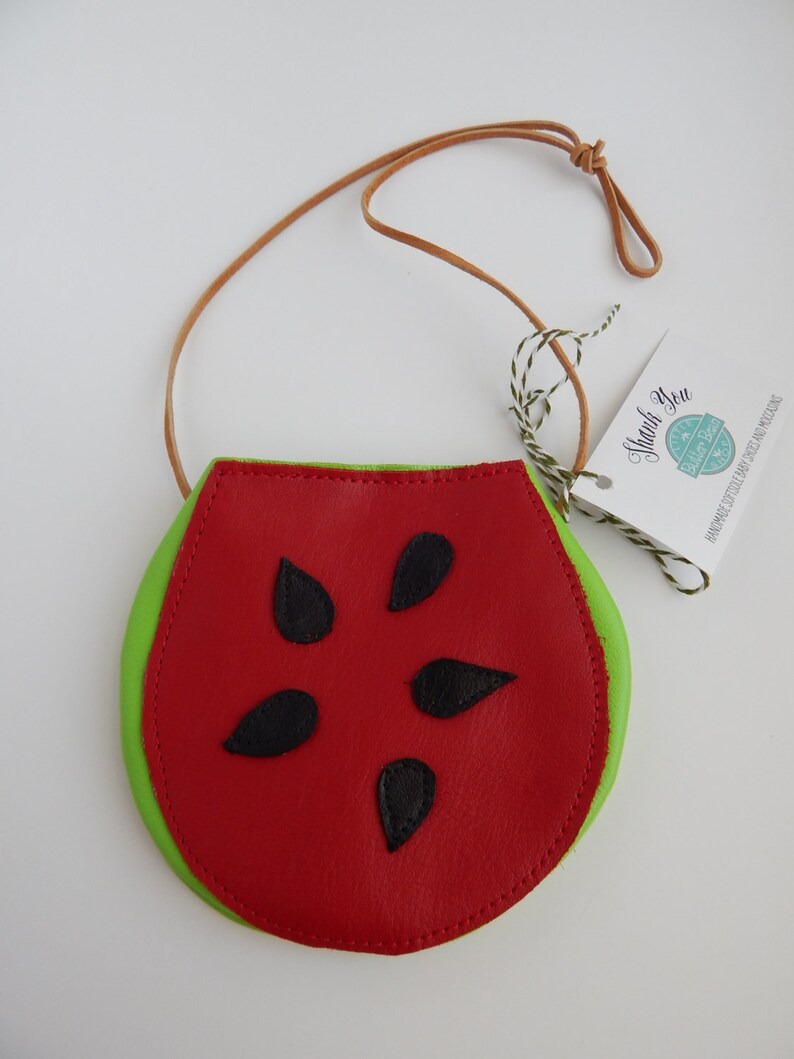 Leather /'Red Watermelon ToddlerBaby Girls Crossover Coin Purse
