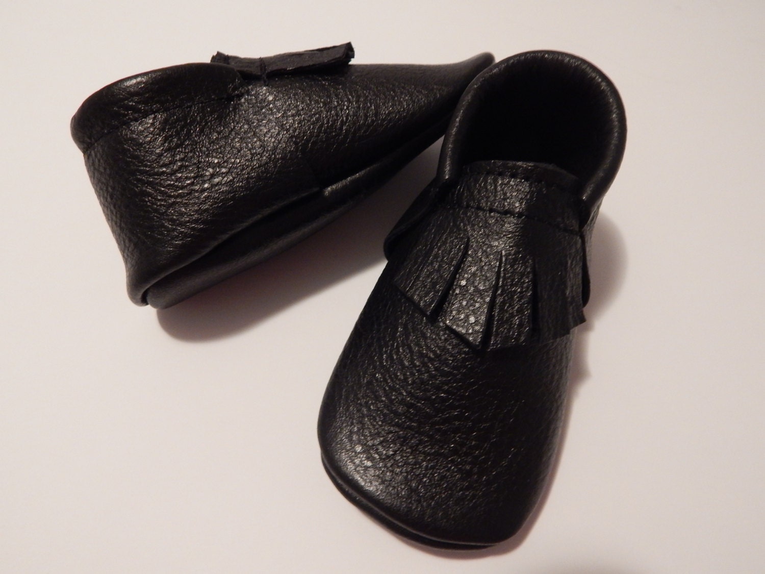 fringeless baby moccasins