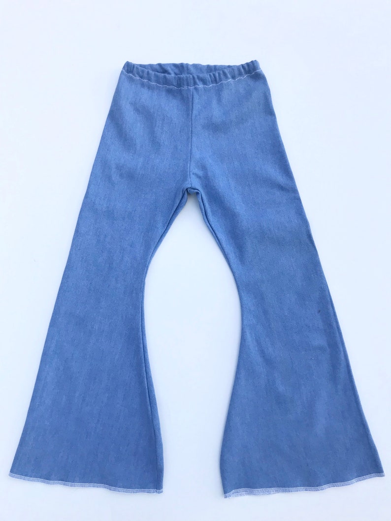 Girls Denim Bell Bottoms/ Toddler Stretch Denim Bells/ Baby Etsy