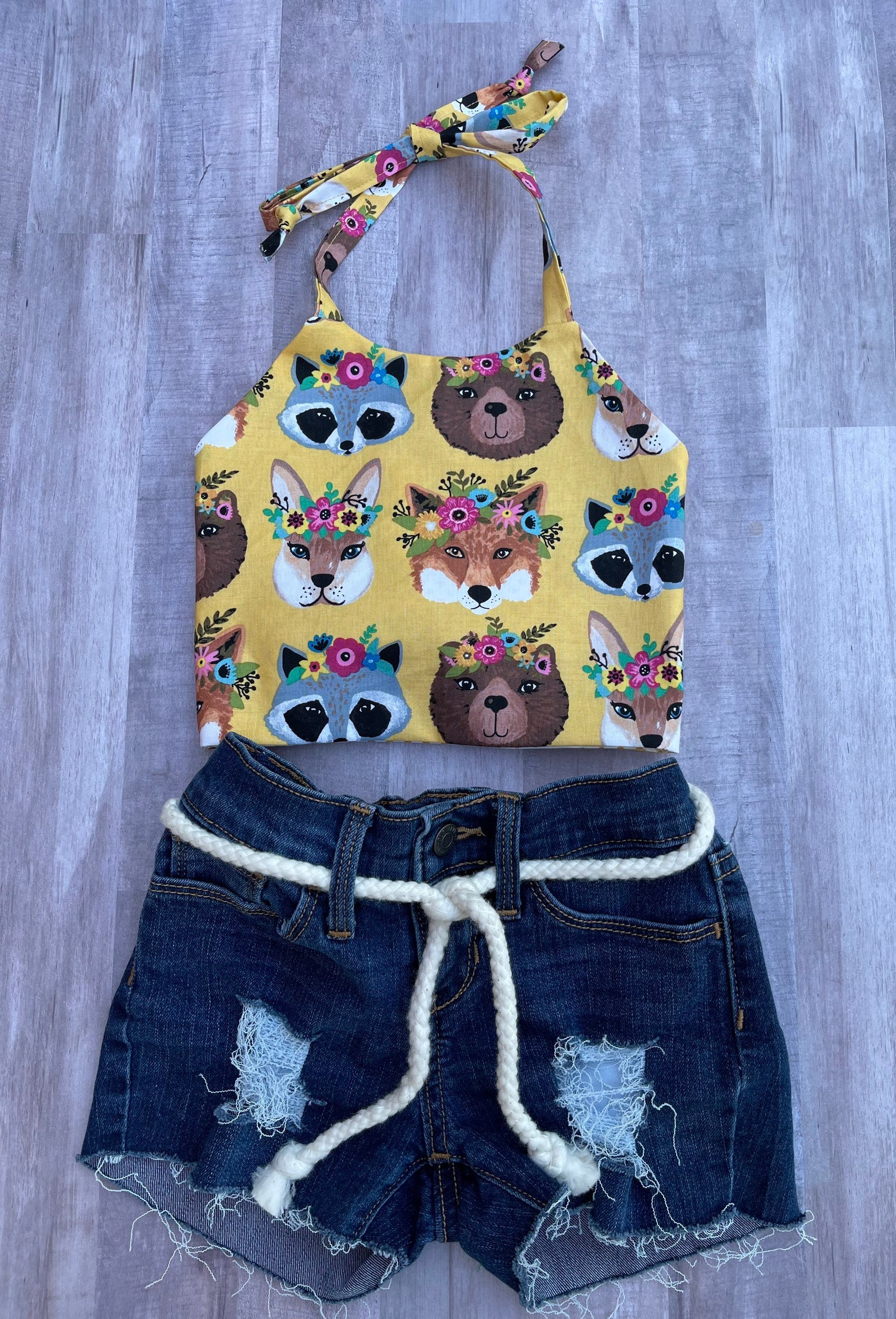 Girls Halter Top/ Toddler Girl Halter Top/ Baby Girl Top/ Etsy