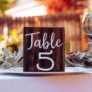 Rustic Wooden Wedding Table Numbers, Rustic Wood Table Number Centerpiece, Country Inspired Wood Block Table Number