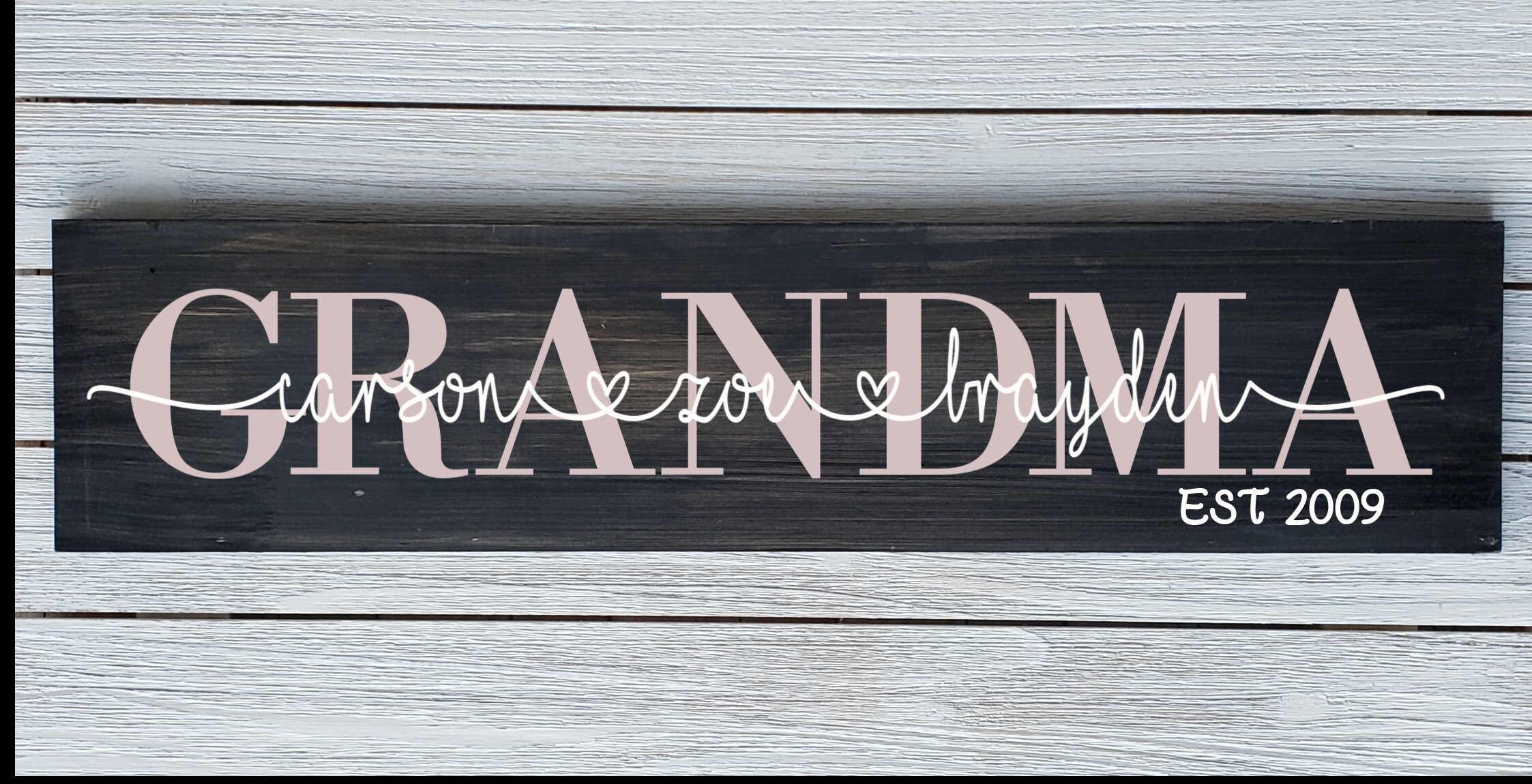 Personalized Grandma Sign Custom Stained Wood Grandma Sign Etsy Australia
