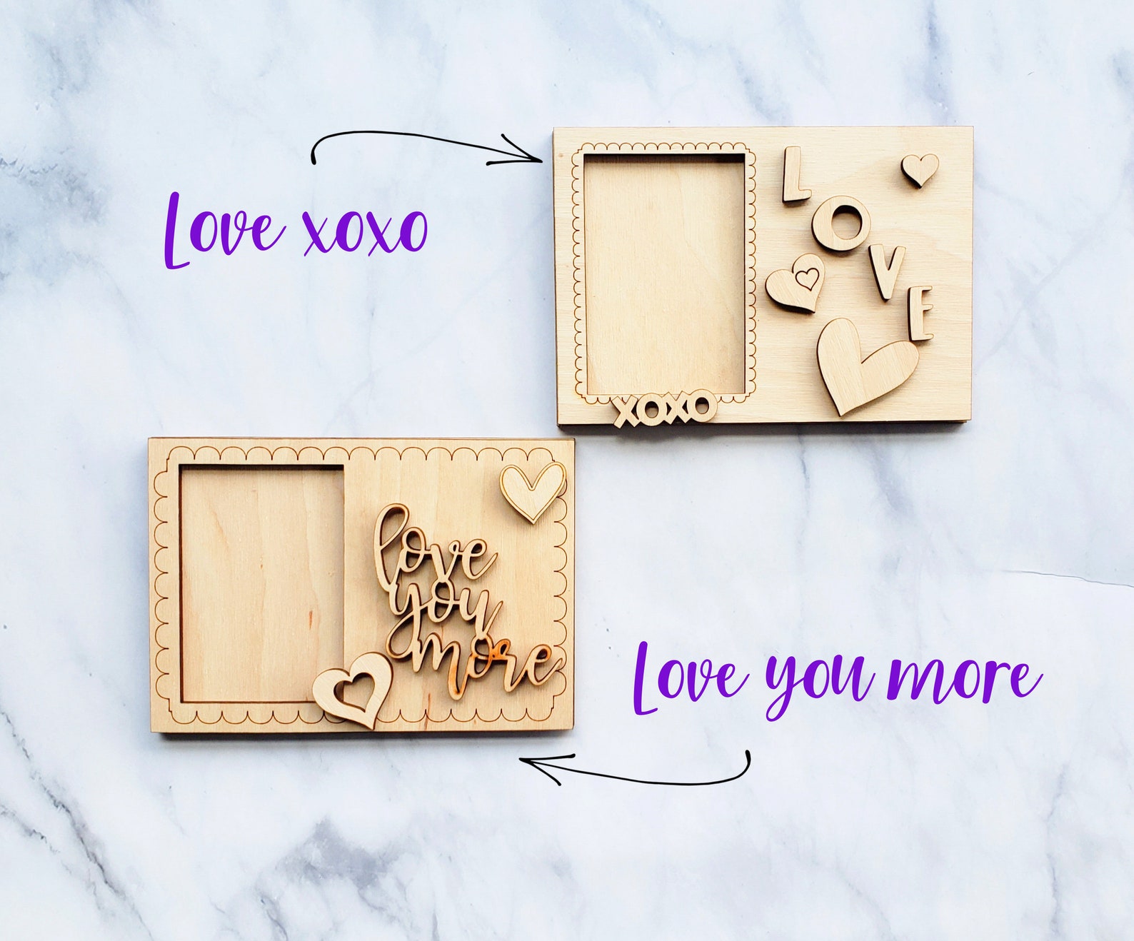 Valentine's DIY Photo Frame Paint Kit Do It Yourself Etsy