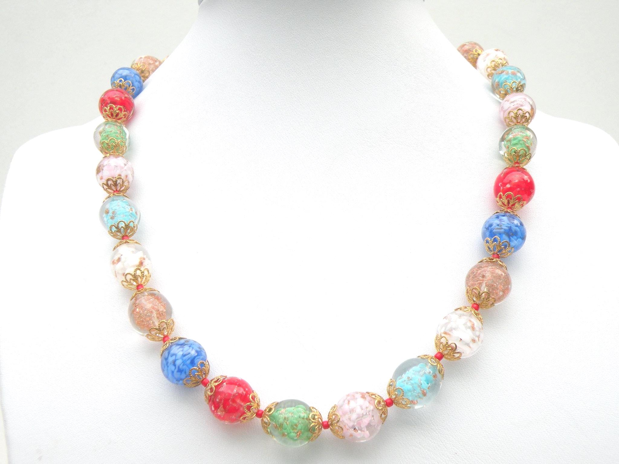 MURANO MORGILLO GLASS ムラノ 金彩ブルー双耳飾り グラス MURANO MORGILLO GLASS ムラノ 金彩ブルー双耳飾り グラス