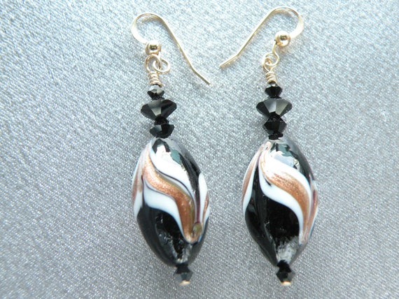 Vintage Murano Glass, Black and White, Art Nouvea… - image 7