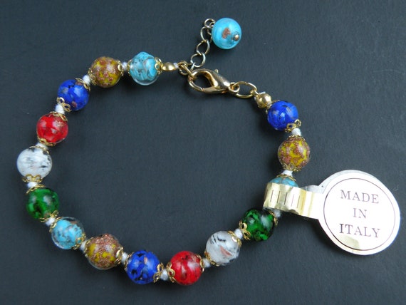 Murano Glass Vintage Bracelet From Italy 940r47 | Amanda Appleby