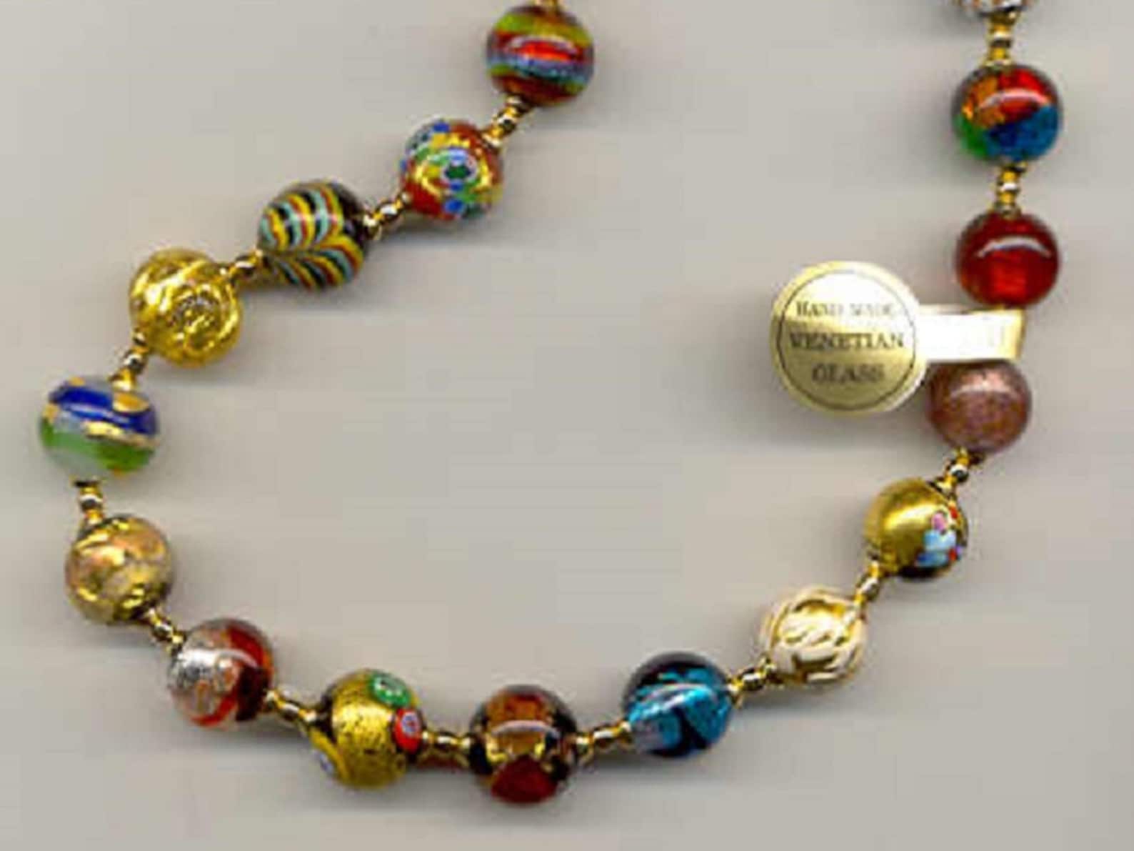 Il Murano di Francesca Murano Glass Bead Tassel Pendant w/ Chain main image 0
