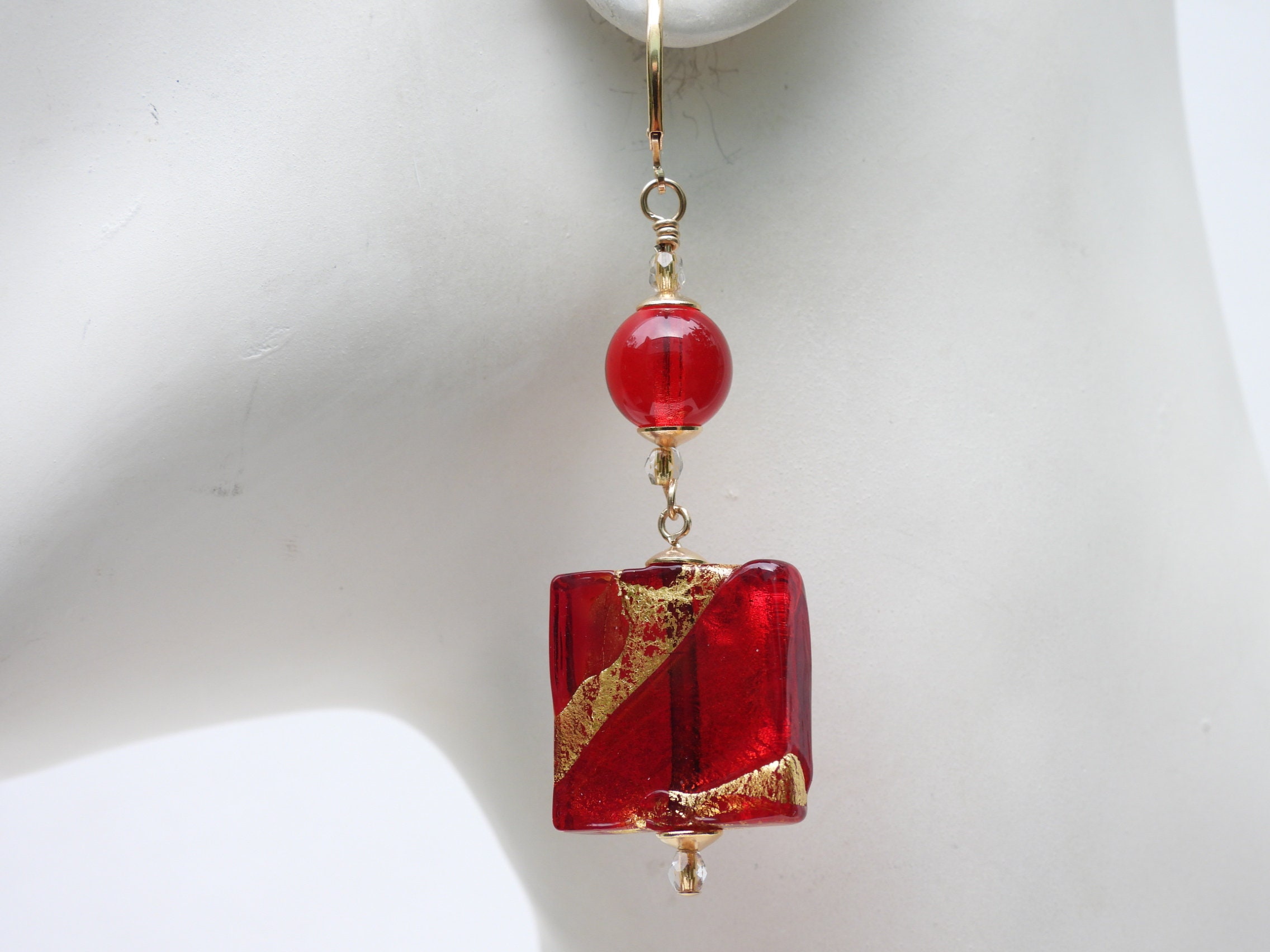 Orecchini di Murano - Tigre Rosa - Gioielli - Orecchini - di Arte R