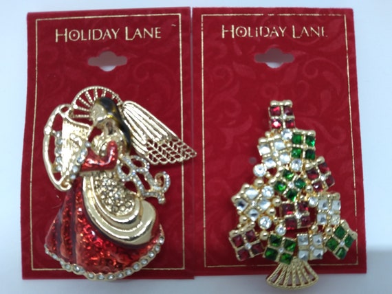 Macy's holiday lane christmas best sale pins