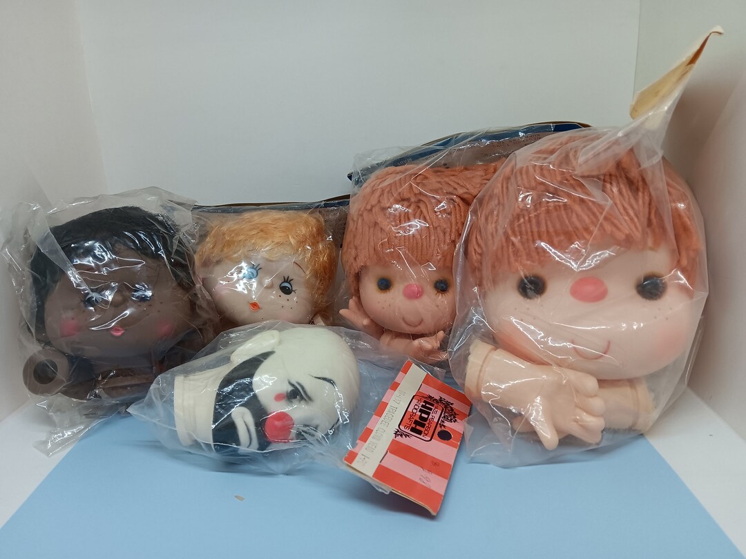 5 Vintage Craft Doll Heads and Hands, Westrim Crafts, HPH and Zims Etsy