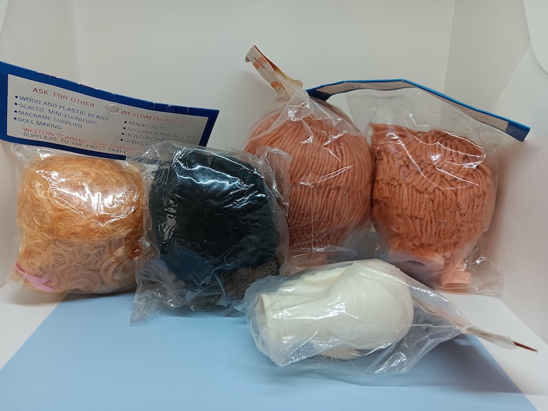 5 Vintage Craft Doll Heads and Hands Westrim Crafts HPH and Etsy