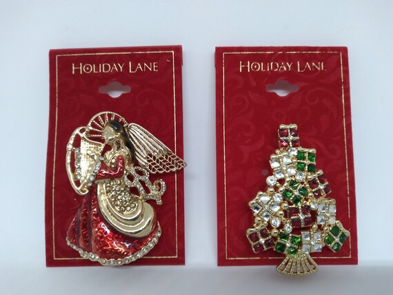 Macy's holiday lane christmas best sale pins