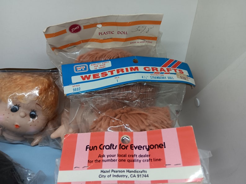 5 Vintage Craft Doll Heads and Hands Westrim Crafts HPH and Etsy