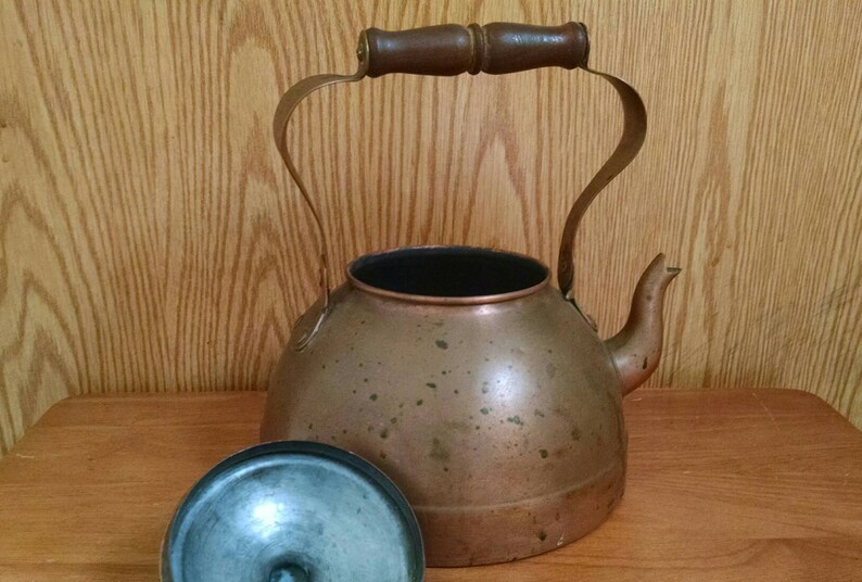 Vintage Copper Teapot Portugal Etsy