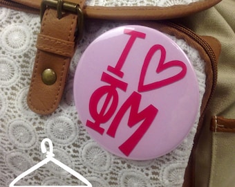 I {Heart} Phi Mu Button or Magnet