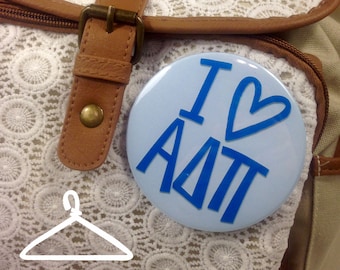 I {Heart} Alpha Delta Pi Button or Magnet