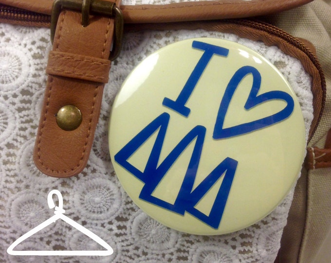 I {Heart} Delta Delta Delta Button or Magnet