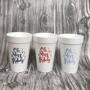 Ole Miss Rebels Styrofoam Cup (Qty 12)